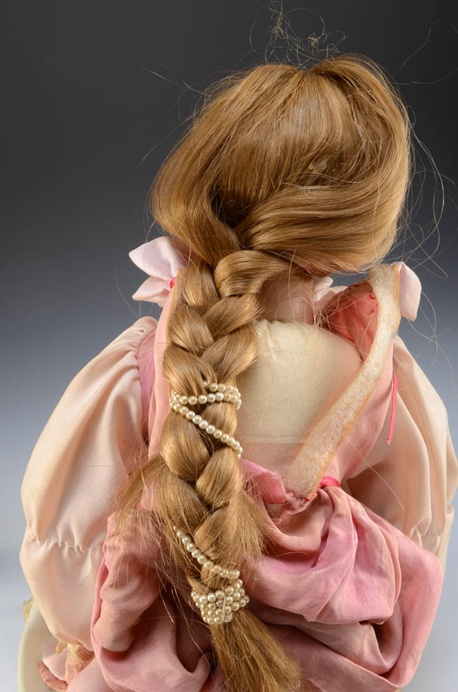 Two Vintage Bisque Porcelain Dolls