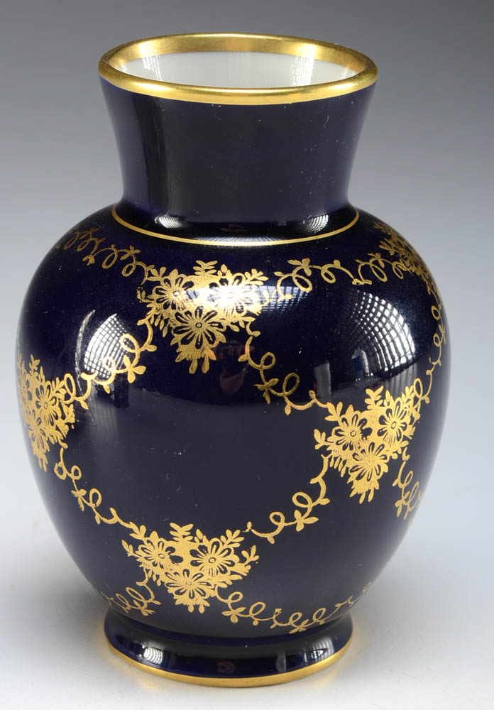 Three Piece Porcelain Cigarette Set and Leaf Dish