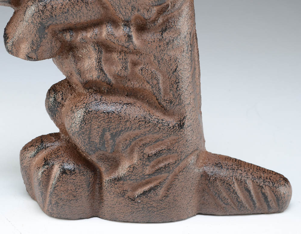 Pair of Cast Iron Animal Doorstops