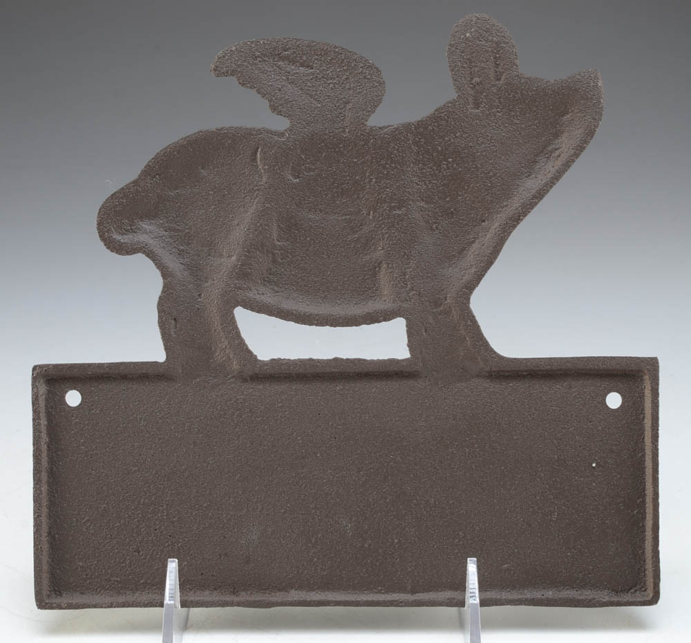 Cast Iron Flying Pig Sign