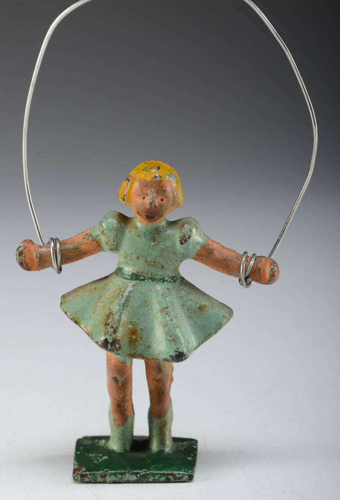 Lead and Cast Iron Children at Play Figurines