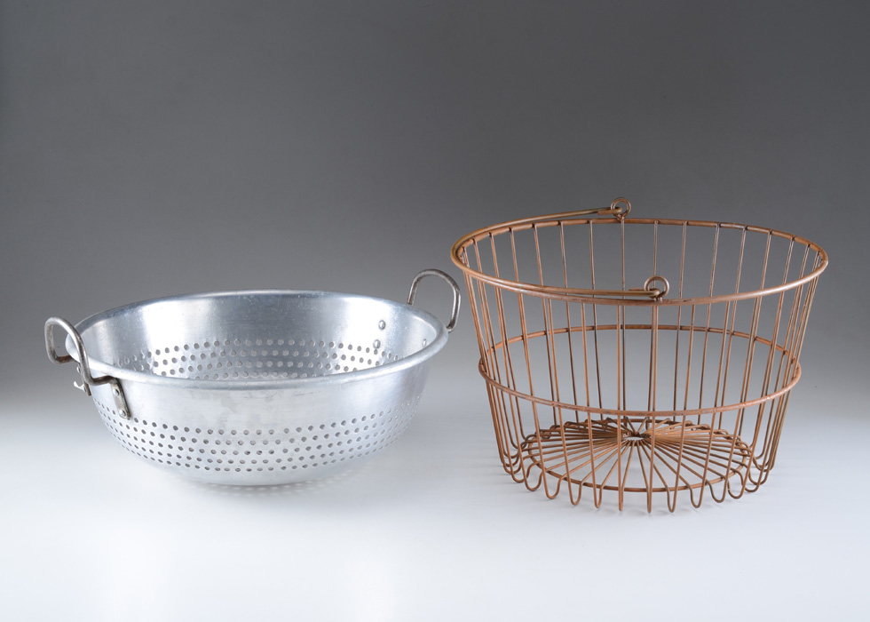 Vintage Produce Basket and Colander