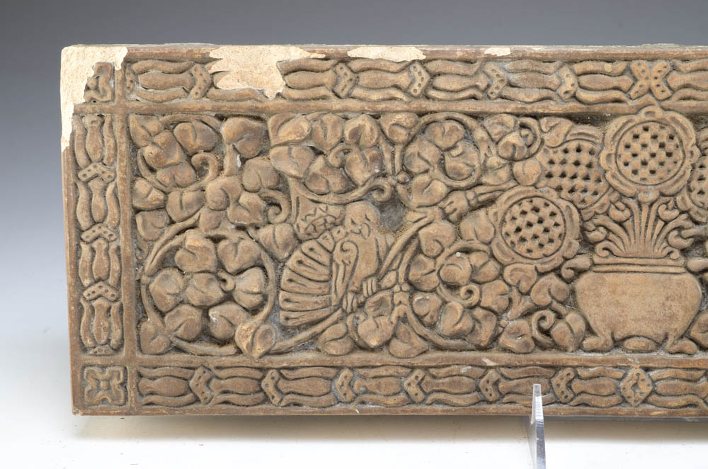 Three Batchelder Arts and Crafts Tiles