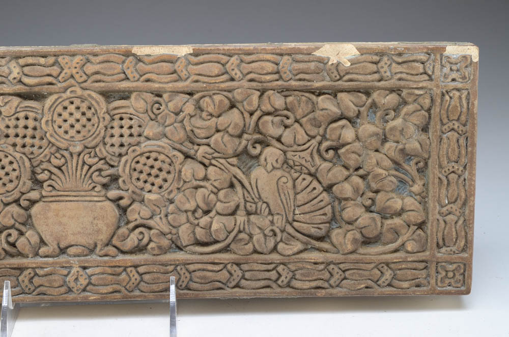 Three Batchelder Arts and Crafts Tiles