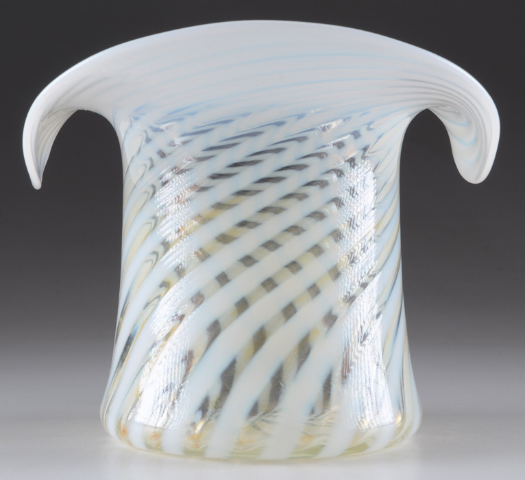 Fenton Glass Hat Vase