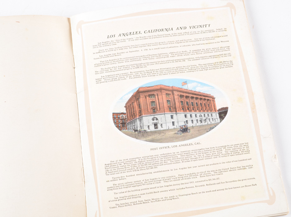 Antique California Souvenir Booklet, Circa 1913