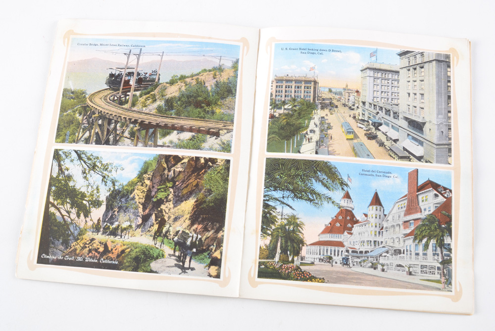 Antique California Souvenir Booklet, Circa 1913