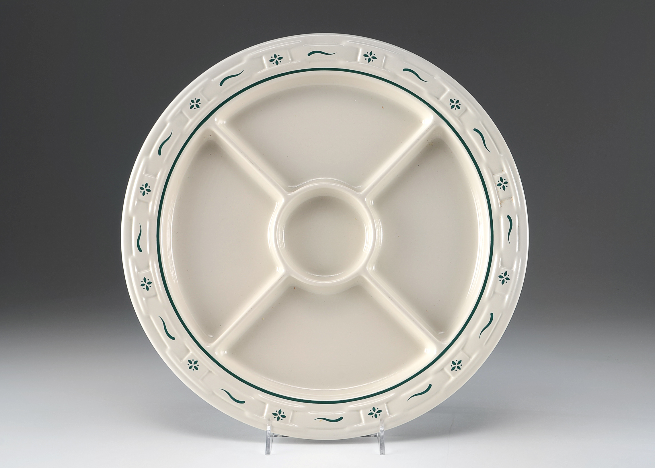 Longaberger Divided Pottery Platter