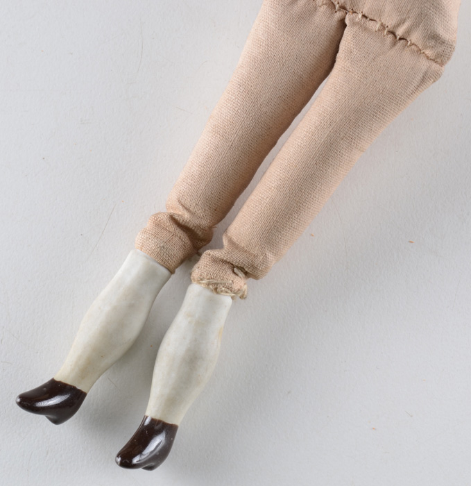 Victorian German China Head Doll with Original Dress