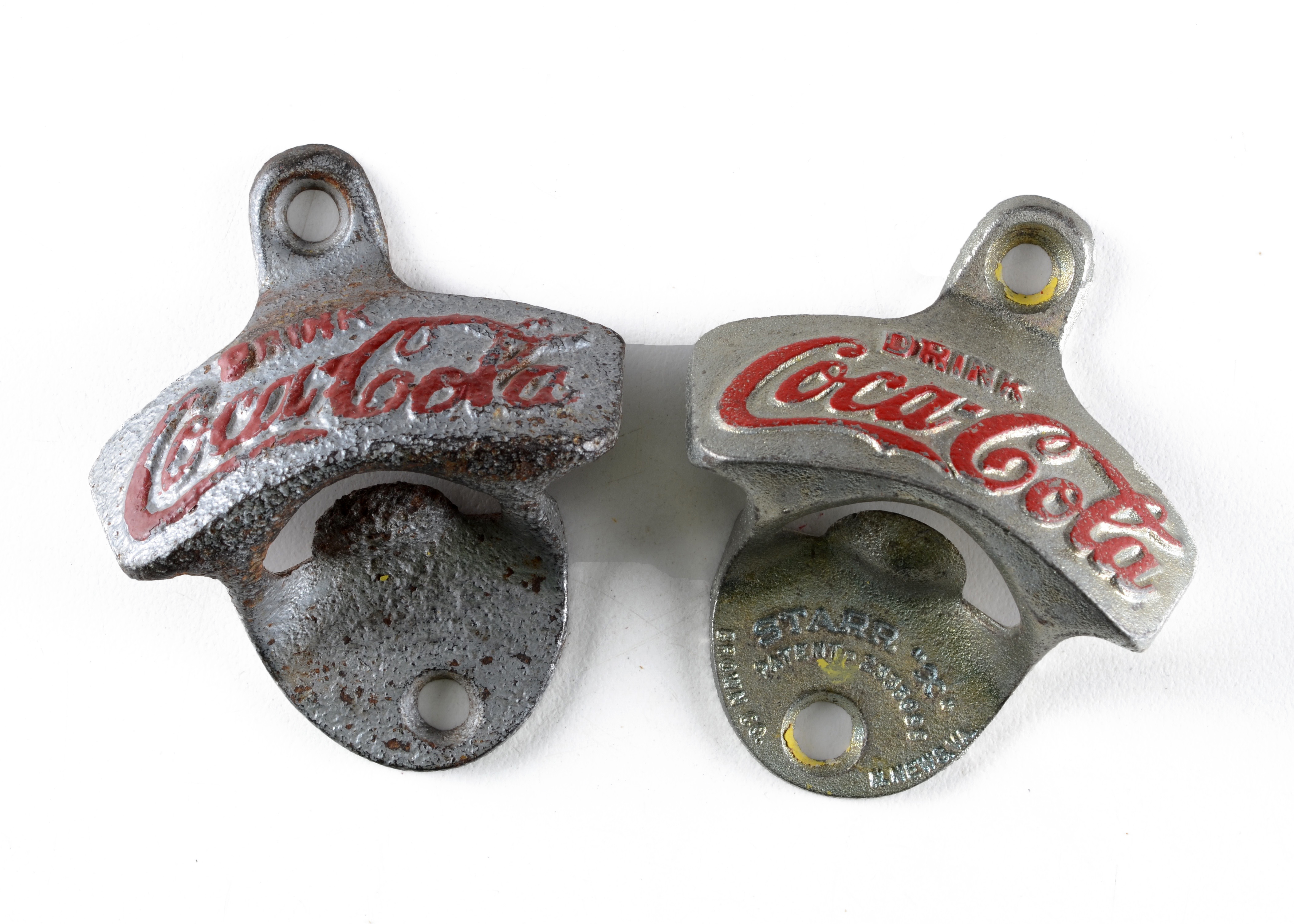 Pair of Coca-Cola Wall Mount Bottle Openers