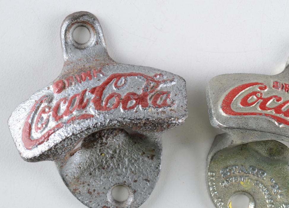 Pair of Coca-Cola Wall Mount Bottle Openers