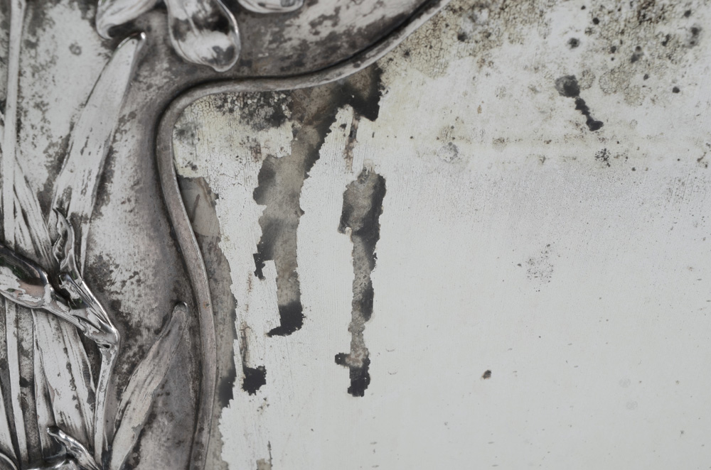 Vintage Silver Plated Mirror