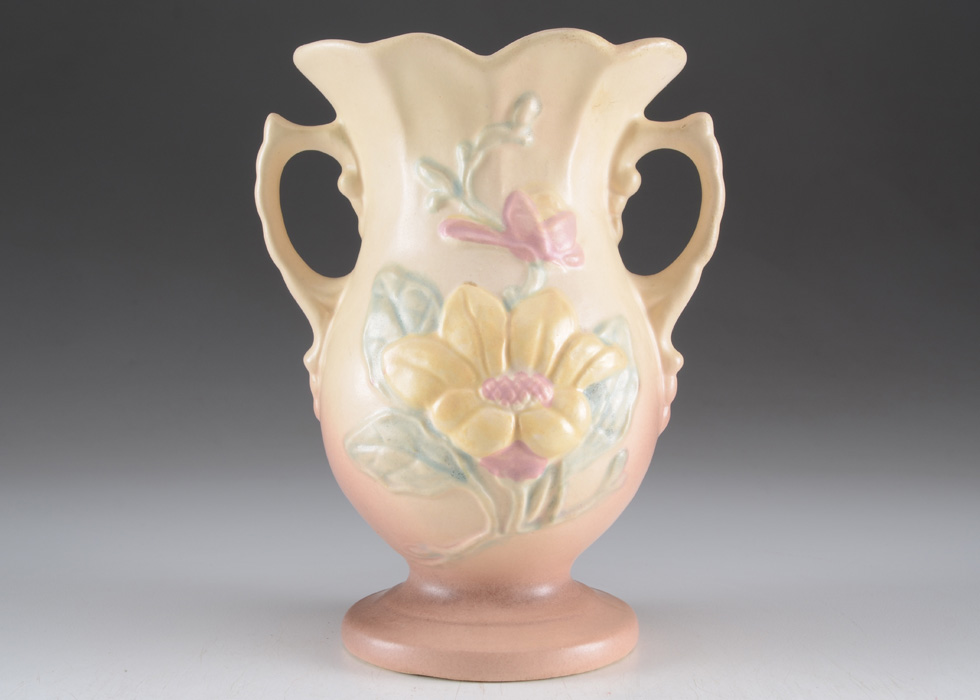 1940s Hull Double Handled "Magnolia" Vase
