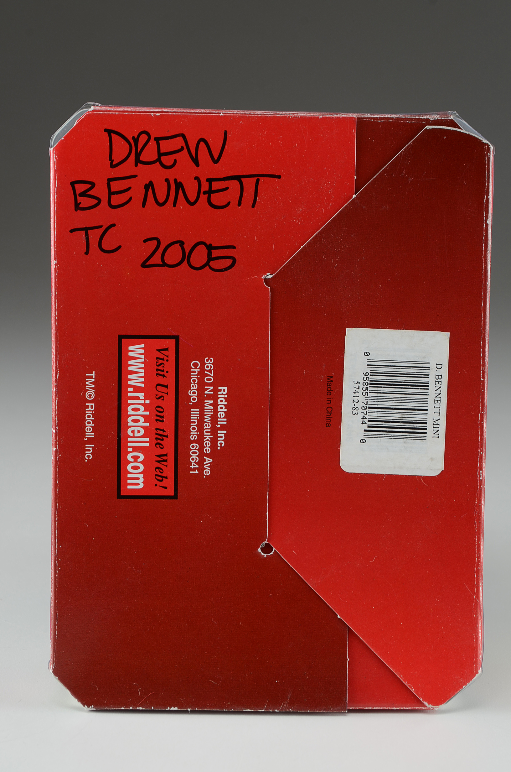 Drew Bennett Signed Titans Mini Helmet