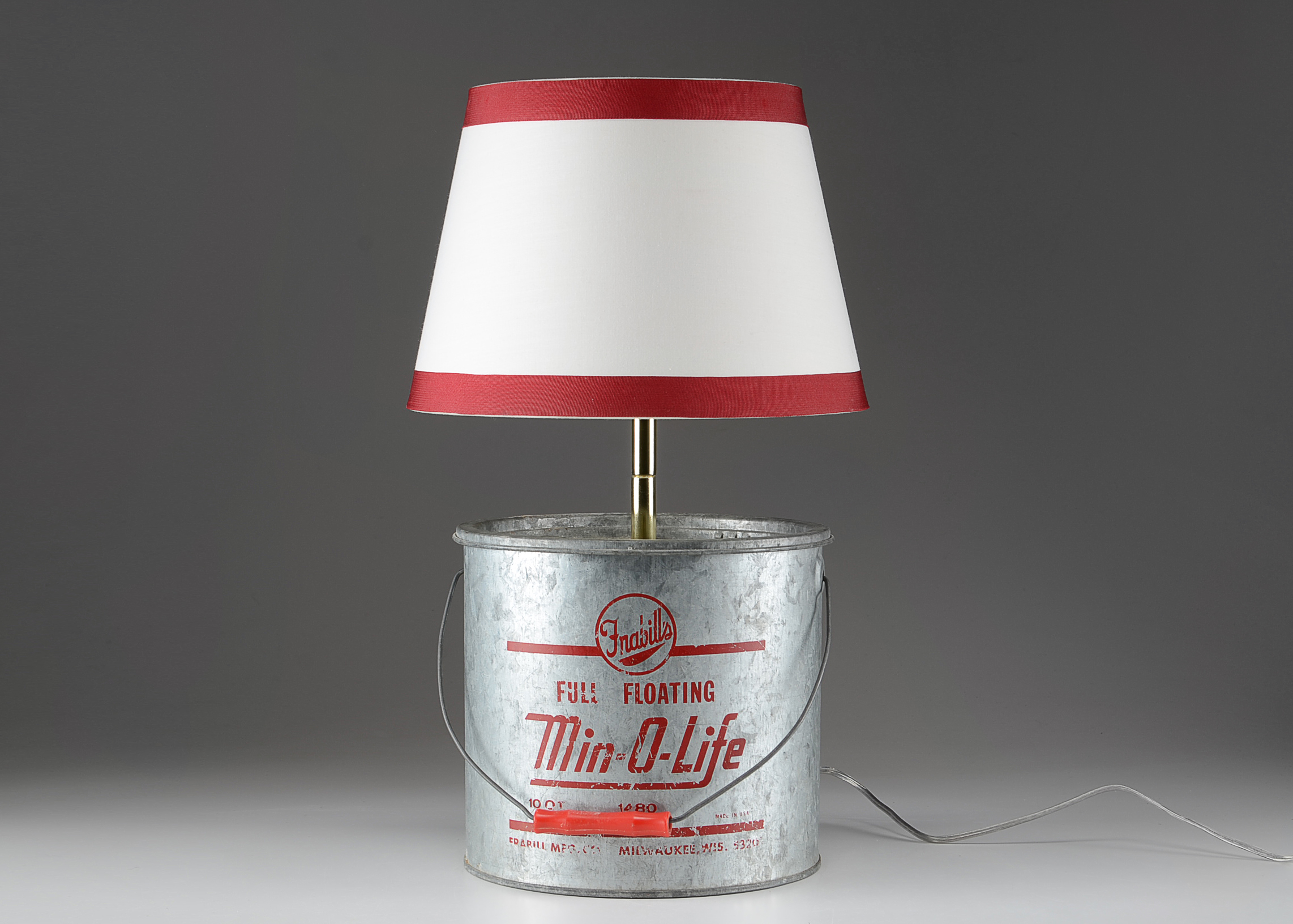Repurposed Minnow Bucket Lamp