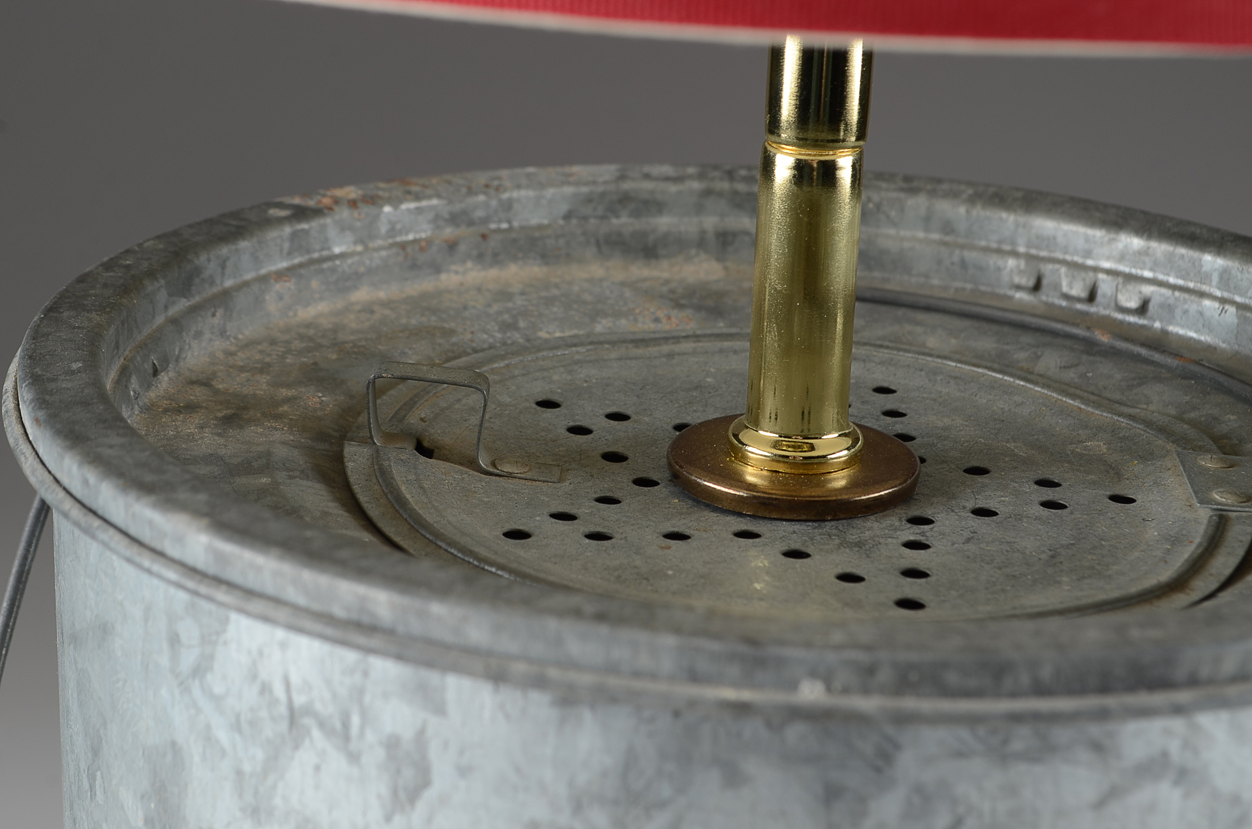 Repurposed Minnow Bucket Lamp