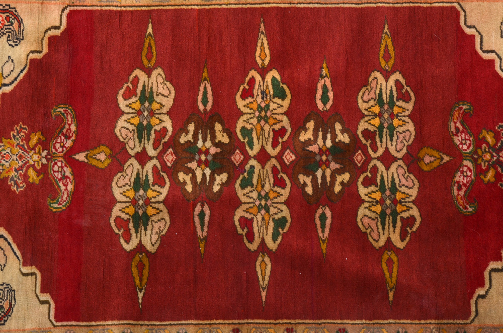 Antique Turkish Tabriz Area Rug, Signed