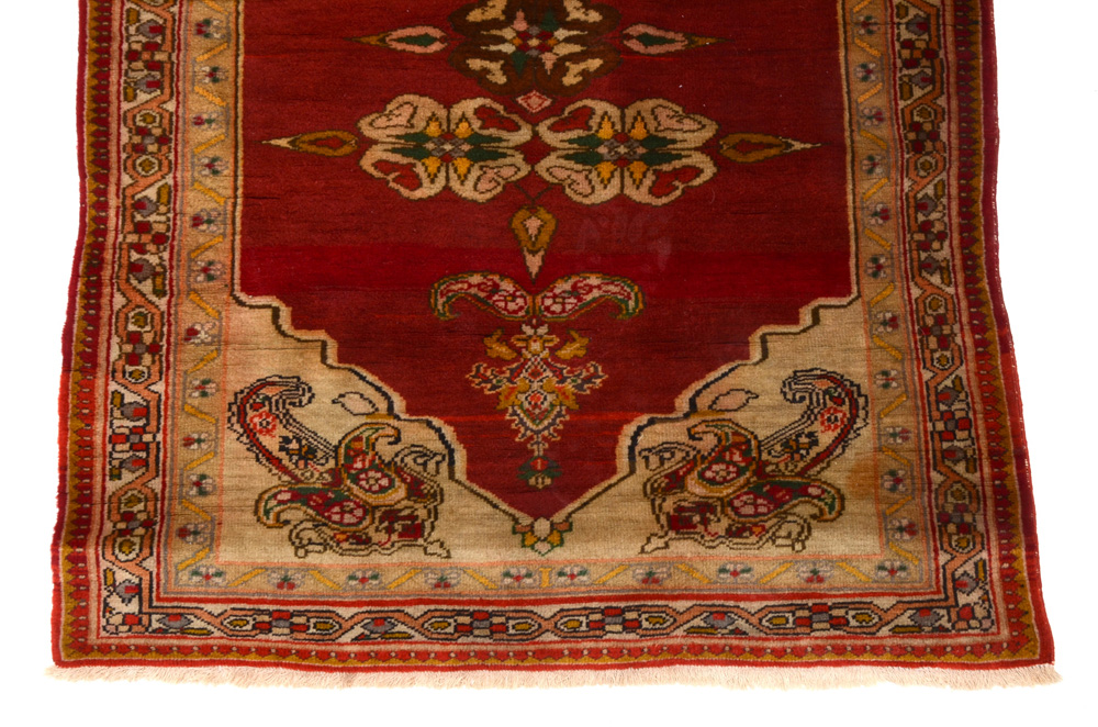 Antique Turkish Tabriz Area Rug, Signed