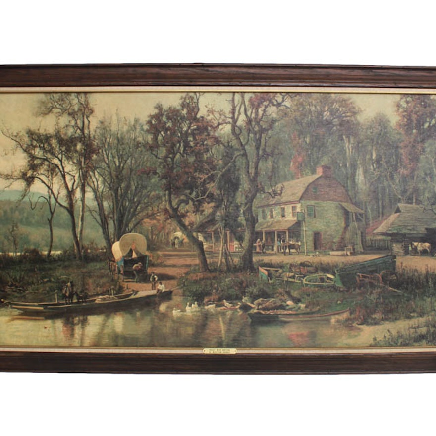 Print of "Half Way House" by H. Bolton Jones