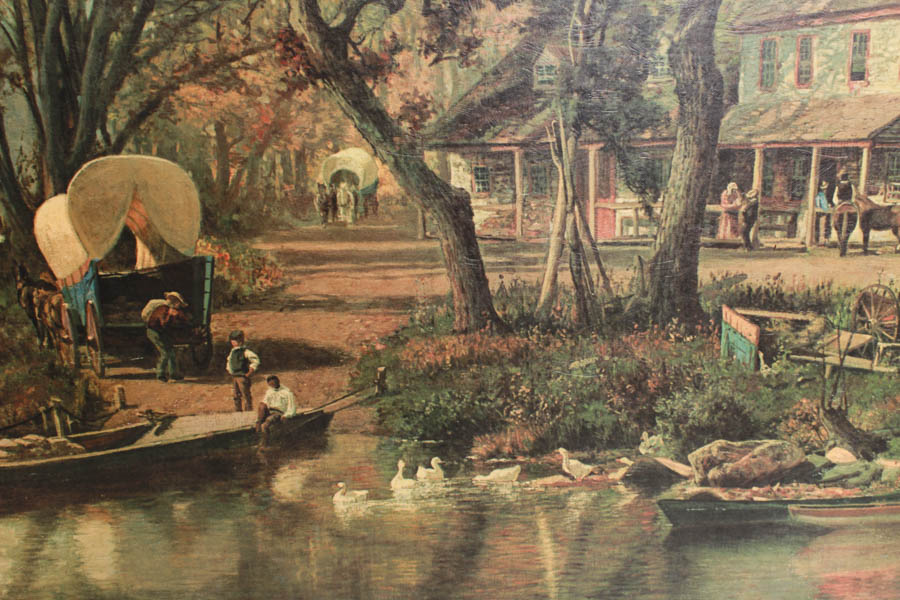 Print of "Half Way House" by H. Bolton Jones