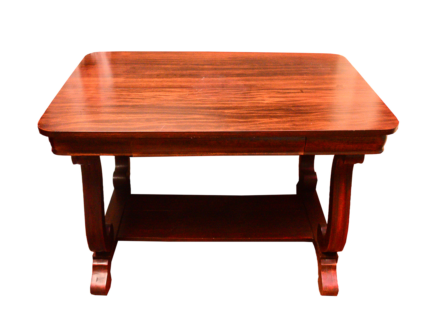 Empire Style Mahogany Library Table