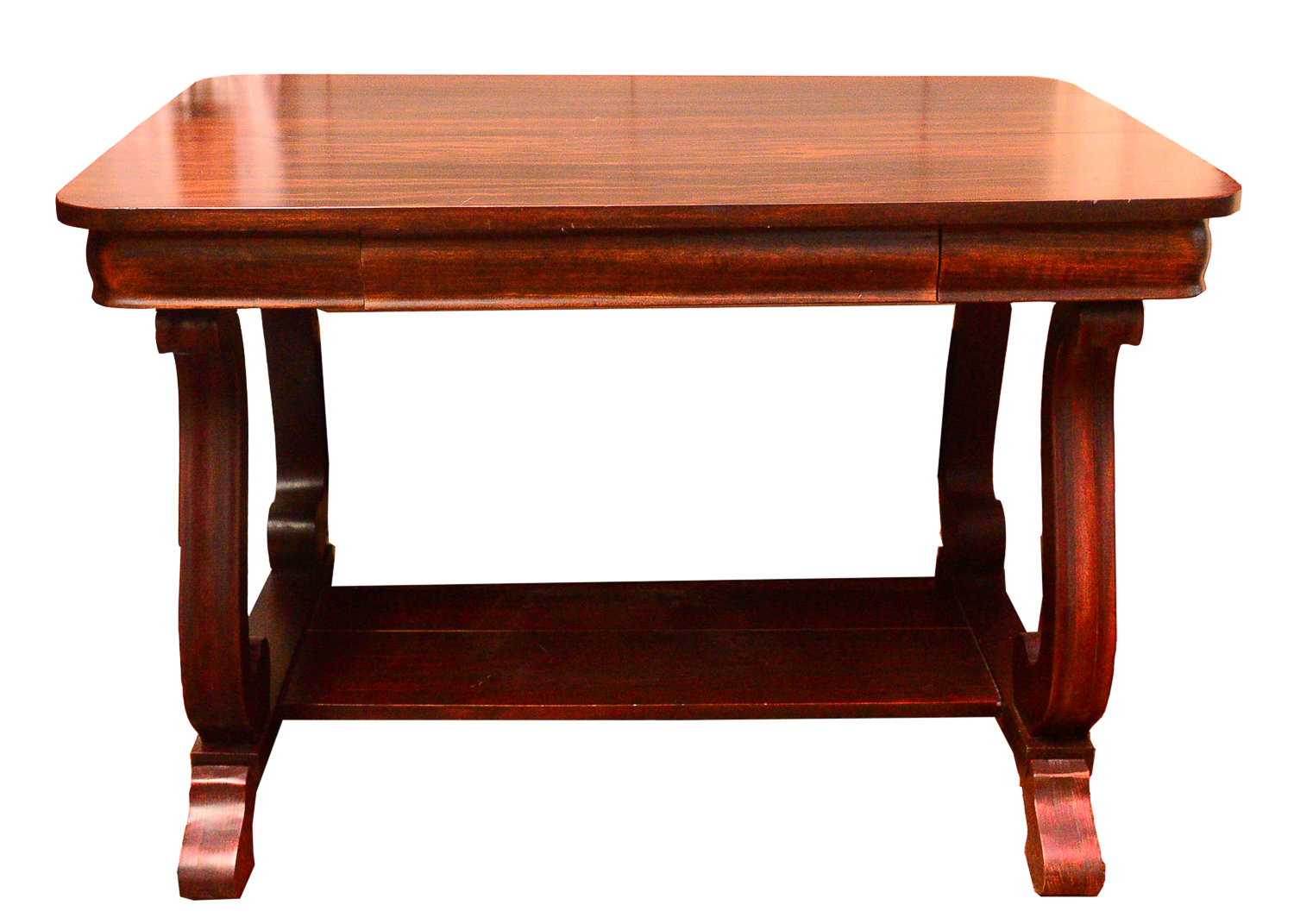 Empire Style Mahogany Library Table