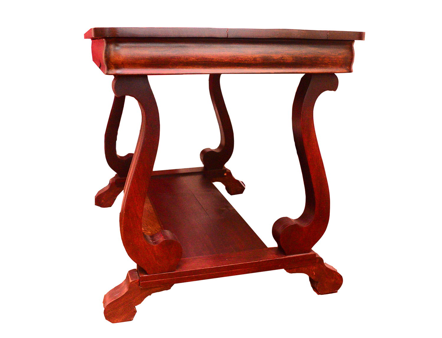 Empire Style Mahogany Library Table
