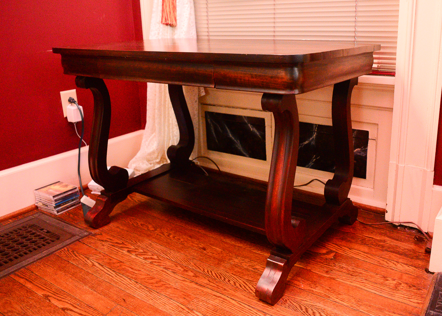 Empire Style Mahogany Library Table