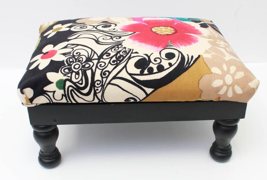 Pair of Upholstered Wingback Chairs and Ottoman