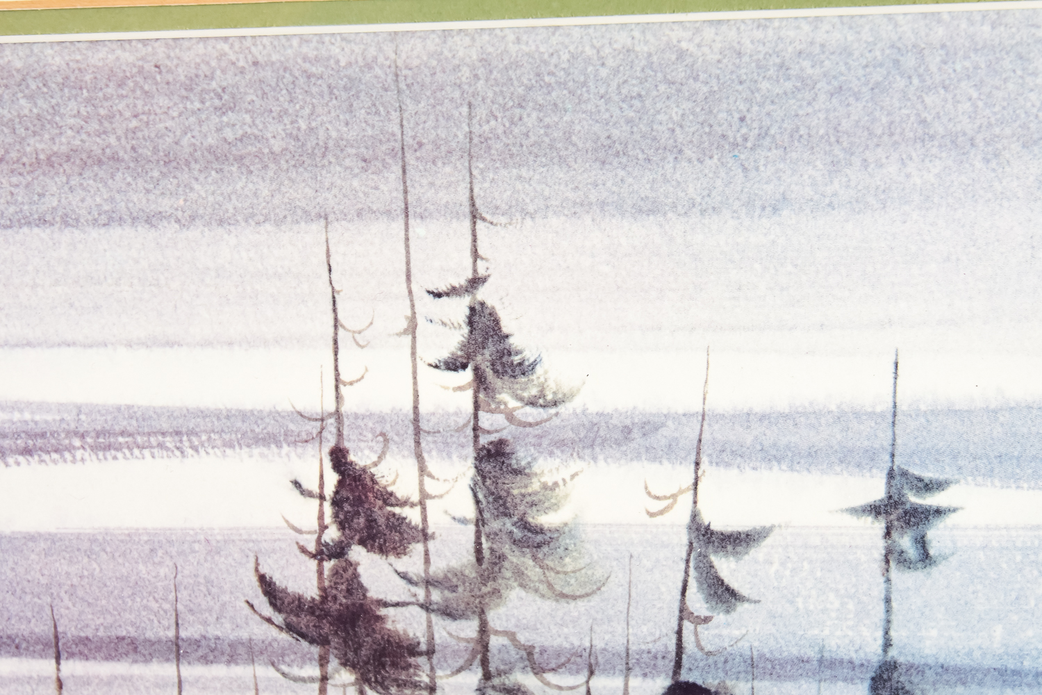 Skiing Lithograph by Bill Alexander