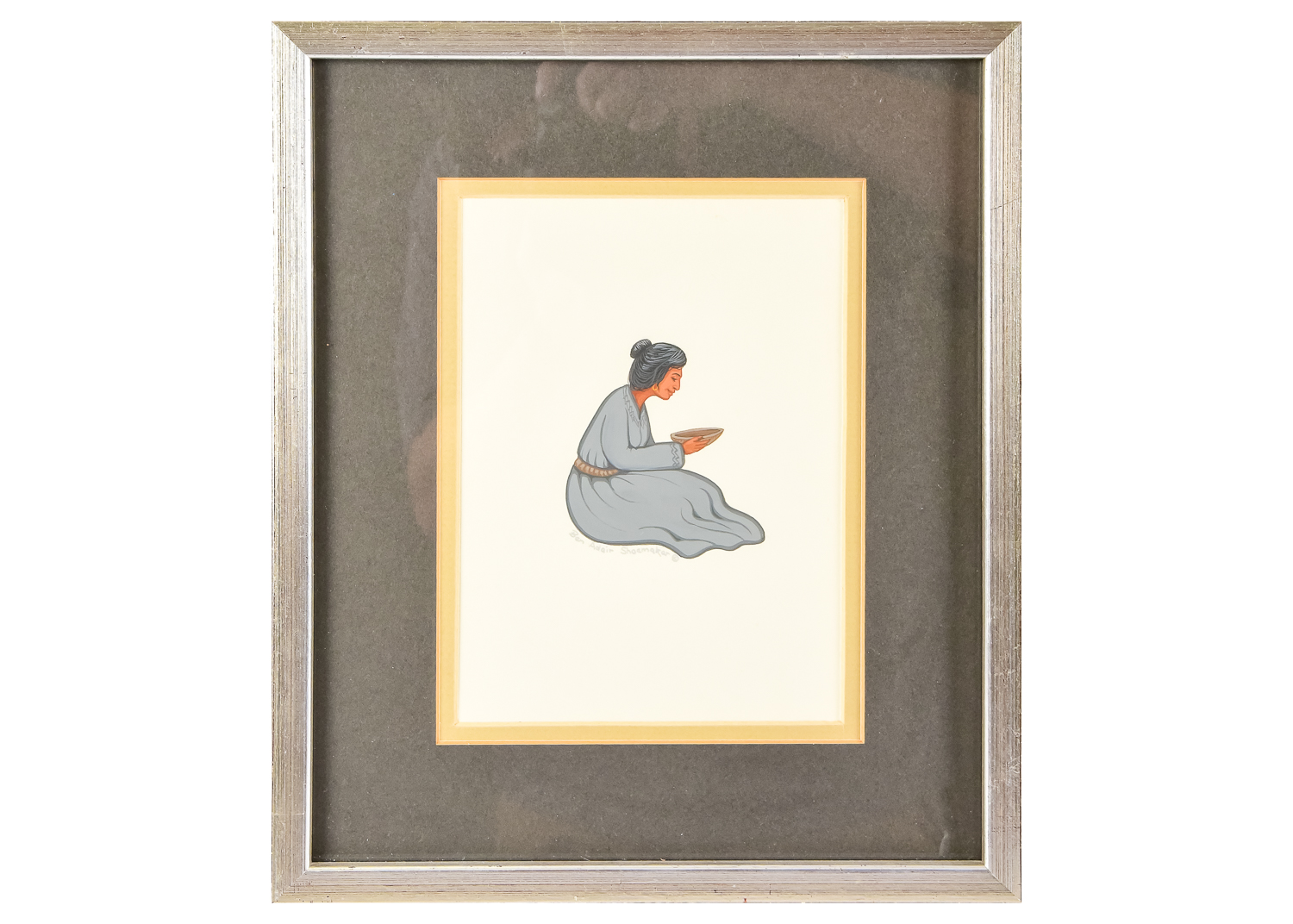 Native American Ben Adair Shoemaker Gouache Painting