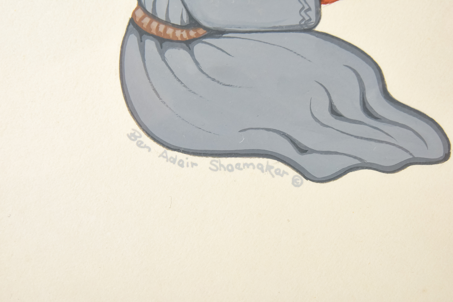 Native American Ben Adair Shoemaker Gouache Painting