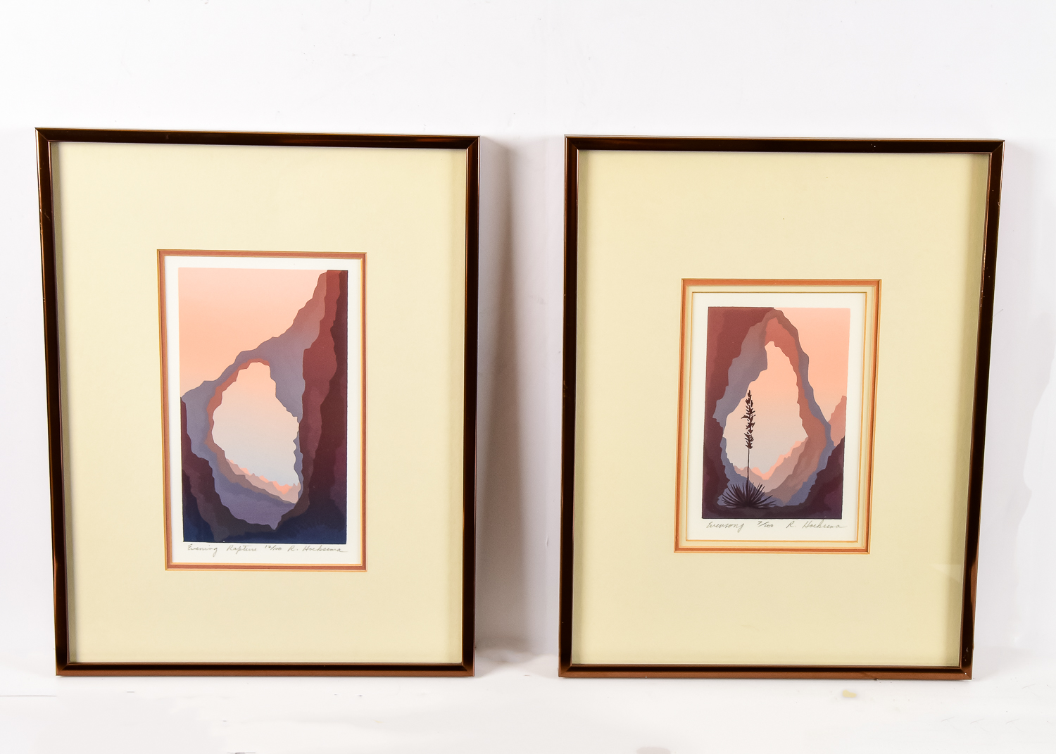 Pair Of Signed, Limited Edition Ronald Hoeksema Serigraphs