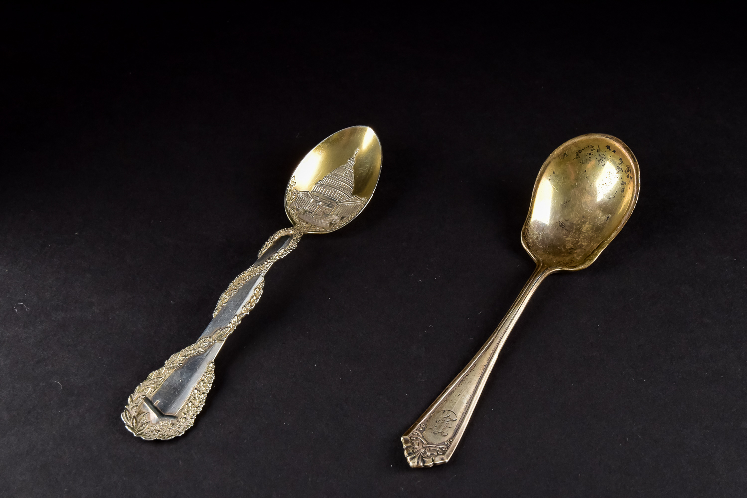Pair Of Sterling Silver Spoons