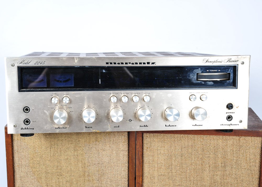 Vintage Marantz Stereophonic Receiver and KLH Speakers