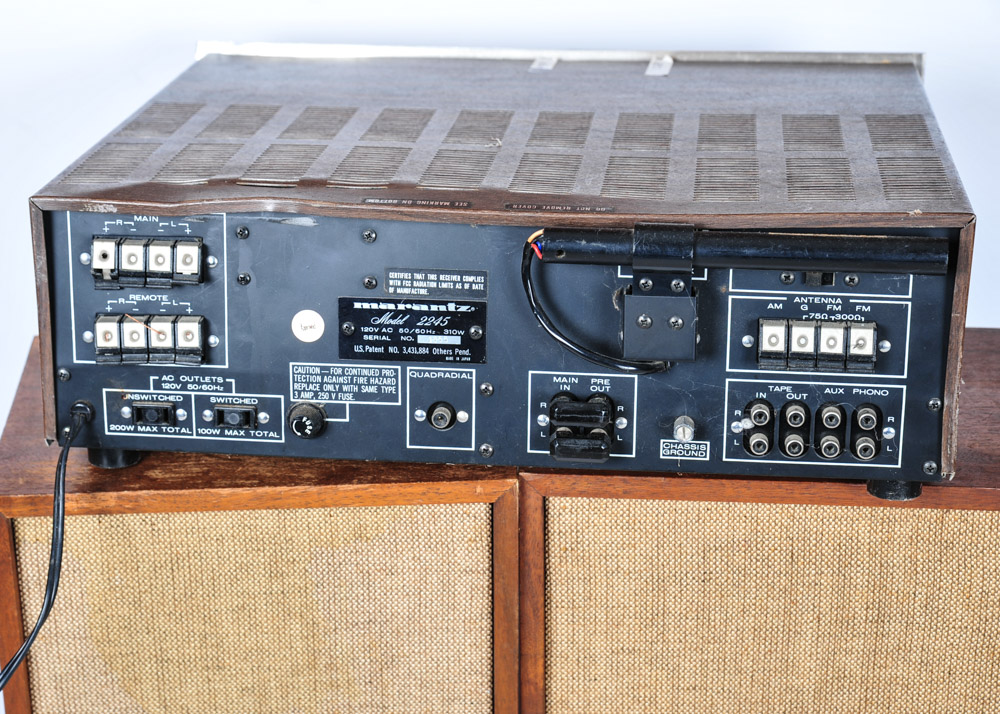 Vintage Marantz Stereophonic Receiver and KLH Speakers