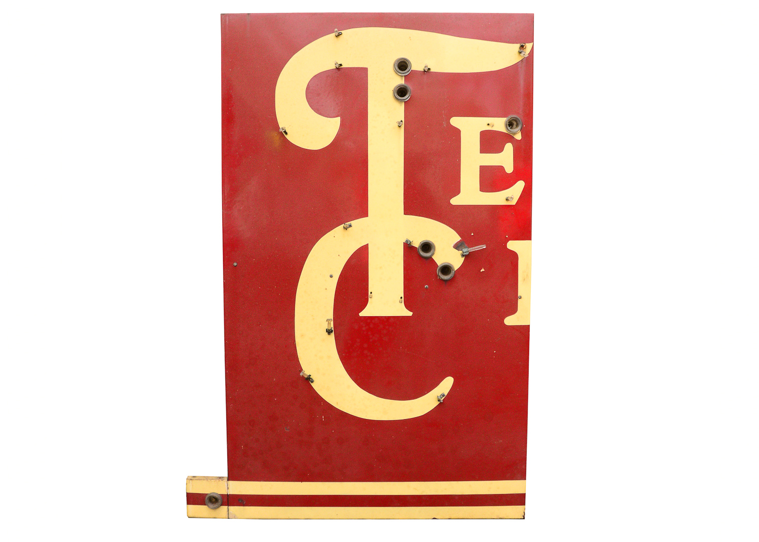 Circa 1940s Tennessee Central Railway Double-Sided Neon Sign