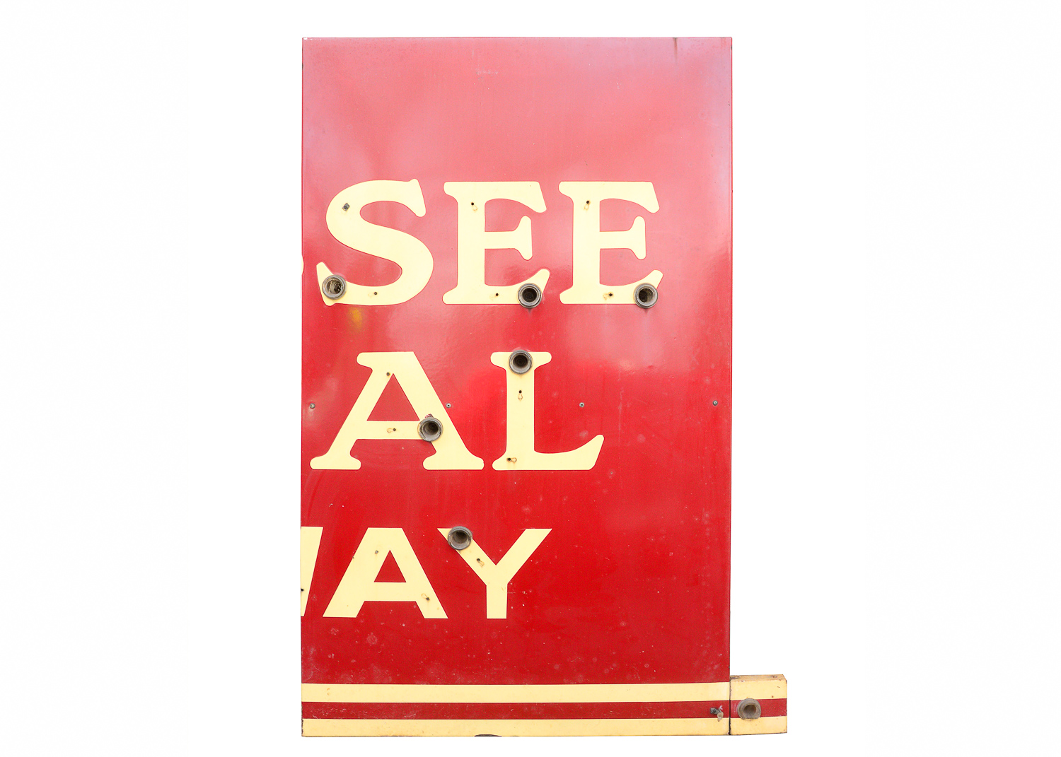 Circa 1940s Tennessee Central Railway Double-Sided Neon Sign