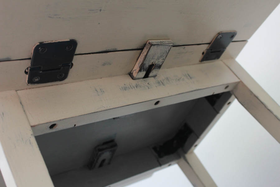 Floral Side Table with Leaves