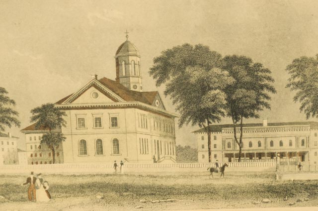 Harvard And Yale College Framed Borghese Lithographs