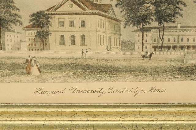 Harvard And Yale College Framed Borghese Lithographs
