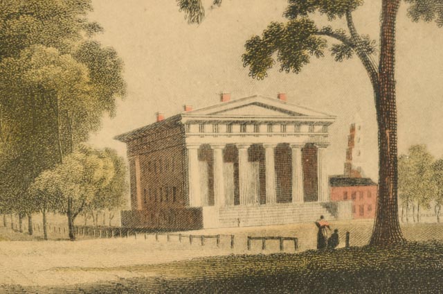 Harvard And Yale College Framed Borghese Lithographs