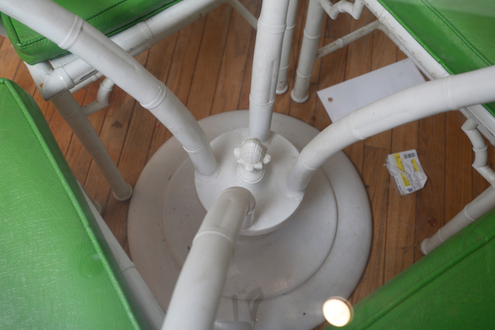 Vintage Meadowcraft Faux Bamboo Kitchen Table with Chairs