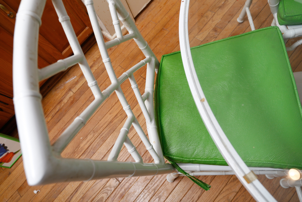 Vintage Meadowcraft Faux Bamboo Kitchen Table with Chairs