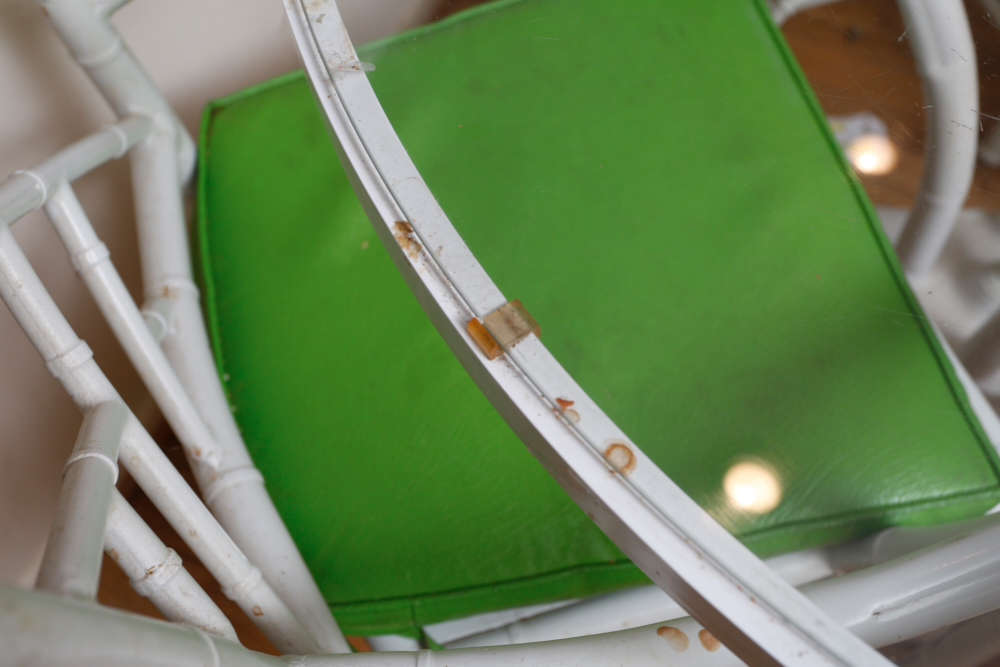Vintage Meadowcraft Faux Bamboo Kitchen Table with Chairs