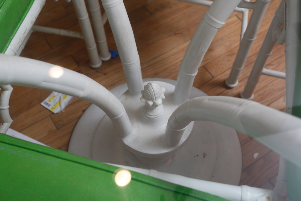 Vintage Meadowcraft Faux Bamboo Kitchen Table with Chairs