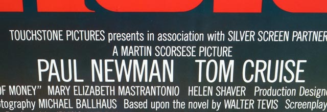 "The Color of Money" Framed Movie Poster