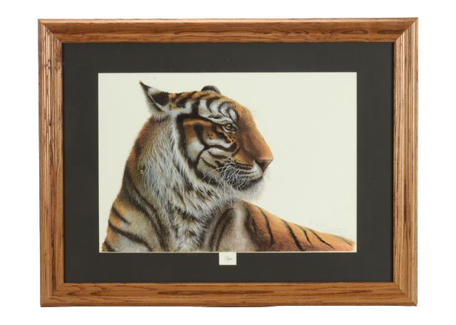 Imogene  Farnsworth Artist Proof Offset Lithograph "Tiger"