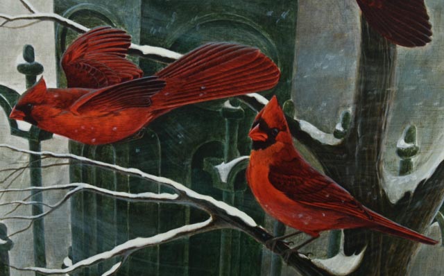 John Ruthven Print "Cardinals"