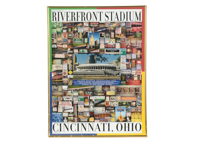 Riverfront Stadium "Signs Scene" Poster